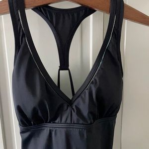 Prana One Piece Black Bathing Suit Medium
